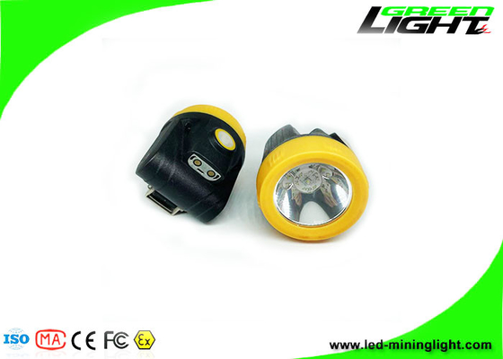 Mini Boyut 10000lux Akülü Kömür Madenciliği Işıkları IP68 3800mAh USB Yeraltı Madeni ve Dış Mekan için Cree LED'li Şarj