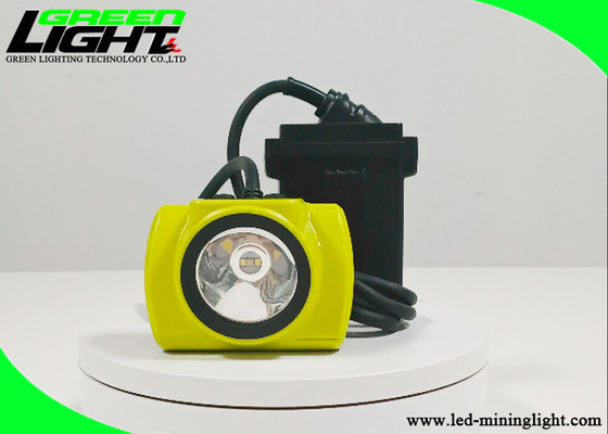 25000lux Parlaklık Kömür Madenciliği Kask Işıkları Sarı Kabuk ABS Çatlak Karşıtı IP68 Su Geçirmez
