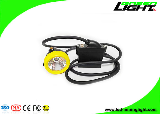 ABS Silikon 1.67 W 7.8Ah Kablolu Led Kap Lambası 10000Lux Şarj Edilebilir Li Ion Pil USB Şarj Madenci Far