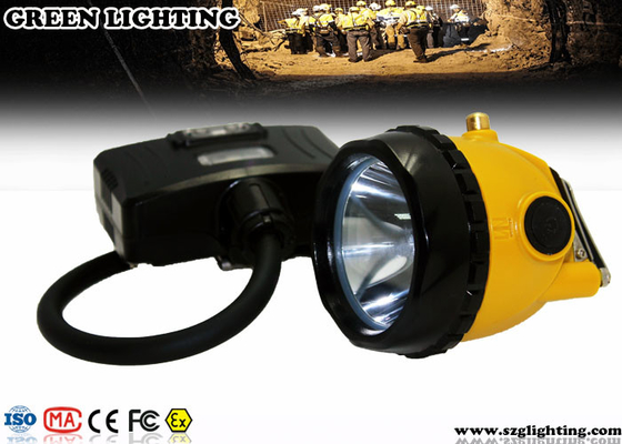 Arka Uyarı Işıklı Yarı Kablolu Led Madenci Lambası, 6.8Ah 3.7V Madenci Far