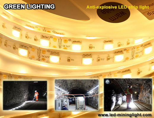 Patlama önleyici 1500 lum Esnek LED Şerit Su geçirmez 60 adet her metrede led