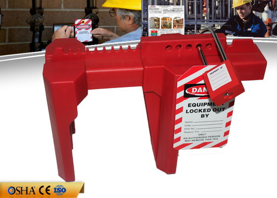 Kırmızı Ayarlanabilir Küresel Vana Lokavt 684g Ağırlık 50 Mm - 200 Mm Çap