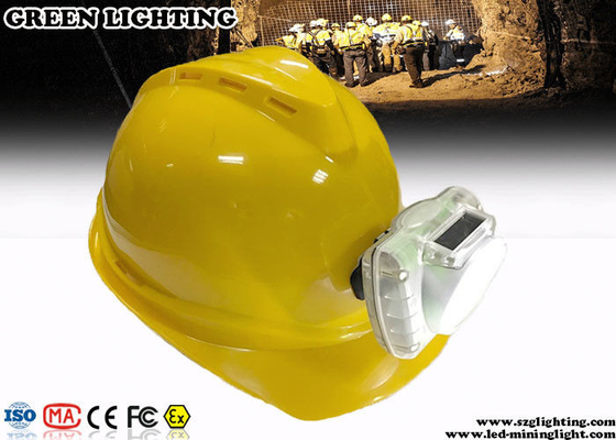 230g 3W Soğuk Beyaz Akülü LED Madencilik Kap Lambası 13000 Lux Parlaklık Anti - Patlayıcı