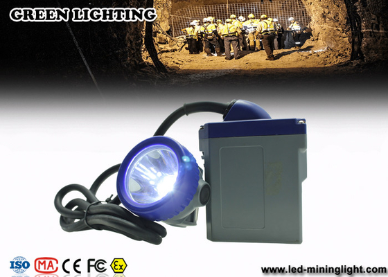 6.6Ah Pil Pirinç Madenciler Mavi PC Çerçeve 10000lux Ana LED ile Şarj Edilebilir Led Far