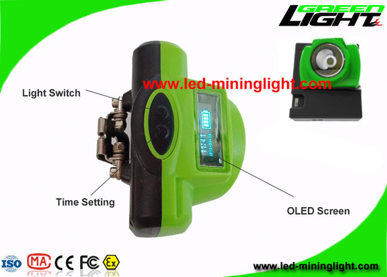 Cradle / USB Şarj Cihazı OLED Ekranlı Şarj Edilebilir LED Madencilik Kapak Lambası