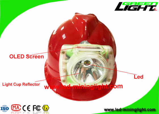 Kablosuz Yeraltı LED Madencileri Cap Lambası 13000 Lux Hafif 200g