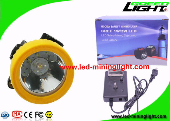 Li - Ion Pil Şarj Edilebilir Madenciler Cree LED Far Uzun Ömürlü