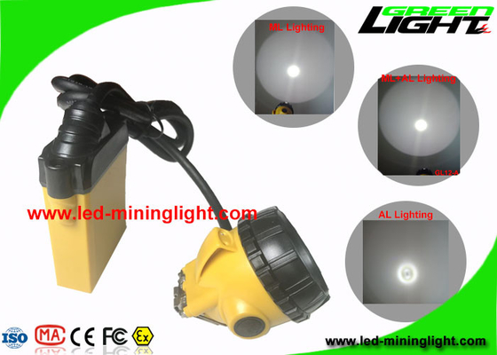 25000 Lux LED Madencilik Far, 10.4Ah Güvenlik Madencileri Kapak Lambası Patlamaya Dayanıklı