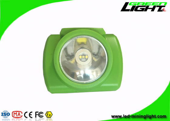 13000lux Parlaklık Madencileri Cap Lambası Yeşil Akülü 3.7V, PC Kabuğu ile