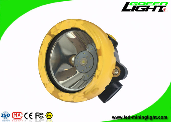 Yeraltı Acil Durum için Sarı / Siyah Madenciler Kask Işık2.2Ah 3.7V 191g Ağırlık