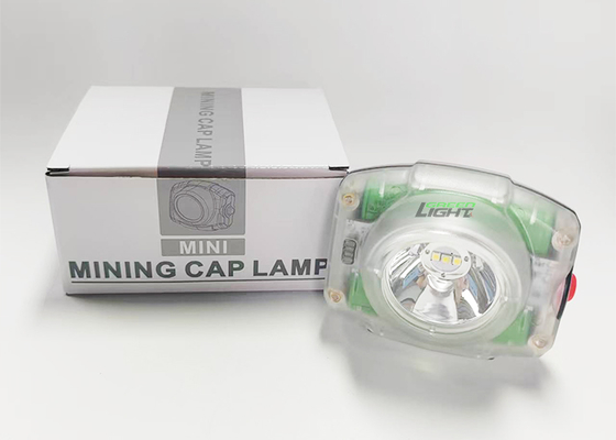 199g Kompakt Boyut Su geçirmez LED Kask Lamba Madenci Farı 23000lux 4.4W Güçlü Madenci Işığı