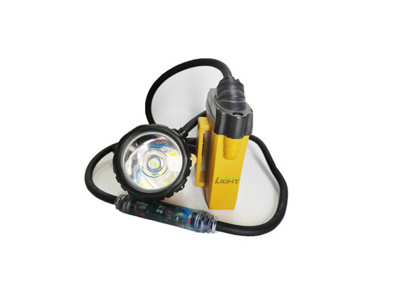 10.4Ah şarj edilebilir li-ion pil madenci kask lambası IP68 su geçirmez 3W madencilik başlık lambası SOS ışığı ile