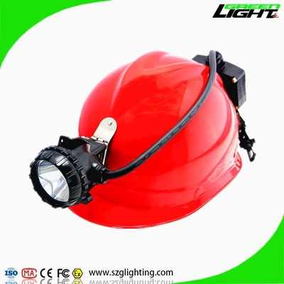 GLS12-A Yarı Kablolu Led Madenciler Cap Lambası 15000 Lux Yüksek Parlaklık, Arka Uyarı Işığı ile
