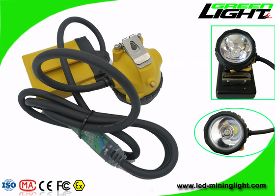 IP68 Su Geçirmez 25000lux Şarj Edilebilir Madencilik Sabit Şapka 10.4Ah Kapasiteli LED Işıklar