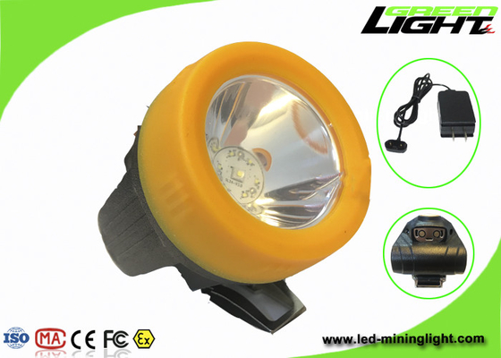 3.7V Şarj Edilebilir Baret LED Işıklar, Madenciler Kapak Lambaları Akülü ABS Malzemesi