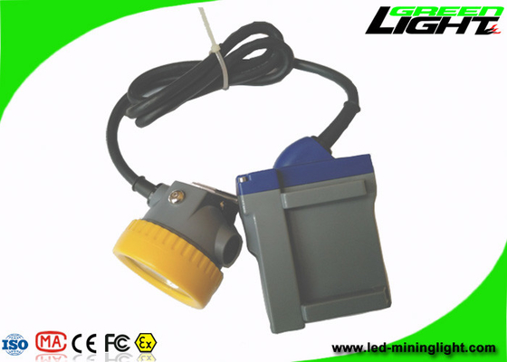 6.6Ah Li-ion Pil LED Madencilik Işığı 15000lux Yüksek Işın Kablolu Lamba Aleve Dayanıklı