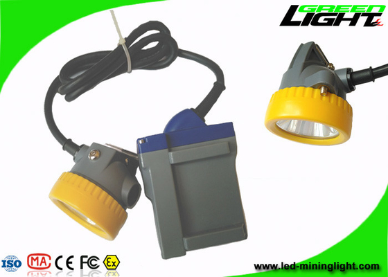 6.6Ah Li-ion Pil LED Madencilik Işığı 15000lux Yüksek Işın Kablolu Lamba Aleve Dayanıklı