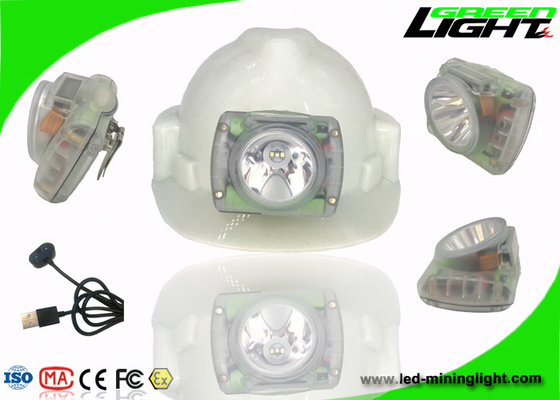 Küçük Boy Şarj Edilebilir LED Madencilik Işık PC Malzemesi 13000lux 14-16hrs Çalışma Süresi