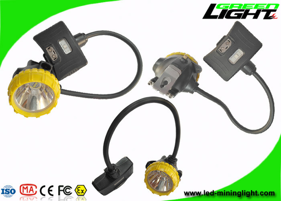 IP68 Madencilik Kapağı Işıkları 15000lux Yarı Kablolu 3.7V 450mA 6.8Ah Panasonic Pil