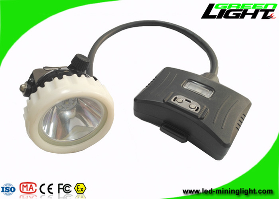 Siyah LED Madencilik Işık Güvenliği Yeraltı Kapağı Lambası 10000lux 5.2Ah Şarj Edilebilir