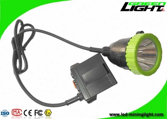 3.7W Yüksek Güçlü LED Kömür Madenciliği Işıkları 50000lux 13hrs Aydınlatma Süresi Kafa Lambaları