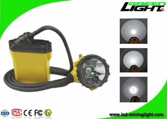 CREE LED 25000lux Kömür Madenciliği Işıkları 10.4Ah SOS Düşük Güç Uyarı Fonksiyonlu Samsung Pil
