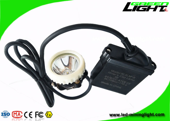 Mineral Endüstrisi için IP67 Madenciler Kask Işık 10000lux Şarj Edilebilir 6.6 Ah