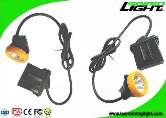 Patlamaya Dayanıklı LED Madenciler Kask Işığı IP68 7.8Ah Li - İyon Pil 10000lux Parlaklık