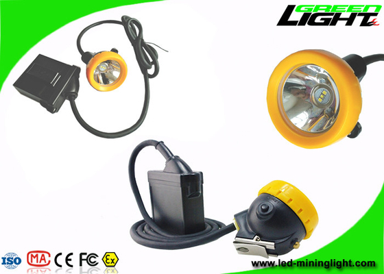 Patlamaya Dayanıklı LED Madenciler Kask Işığı IP68 7.8Ah Li - İyon Pil 10000lux Parlaklık