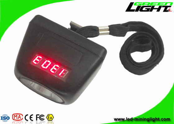 Güvenlik Halatı ile Dijital Ekran Yeraltı LED Madencilik Far 8000lux IP68