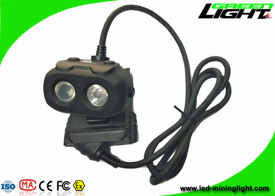 Çift Kirişli LED Madencilik Kap Işıkları 15000lux 10.4Ah Panasonic Batarya Antistatik Matetial
