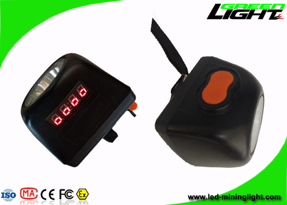 Dijital Ekran Taşınabilir Akülü Madencilik Kapak Lambaları IP68 8000lux Yüksek Parlaklık