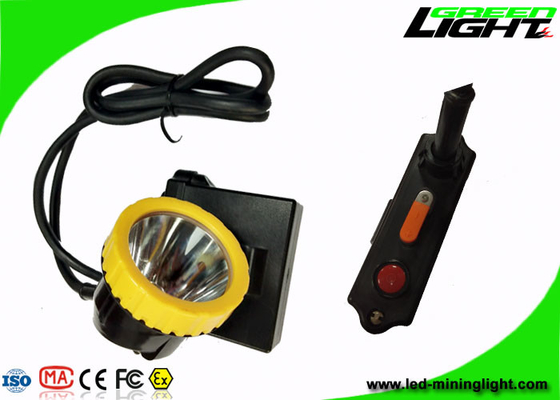 IP67 Su Geçirmez Kömür Şarj Edilebilir Madenciler Far 3.7W 11.2Ah Li İyon Pil
