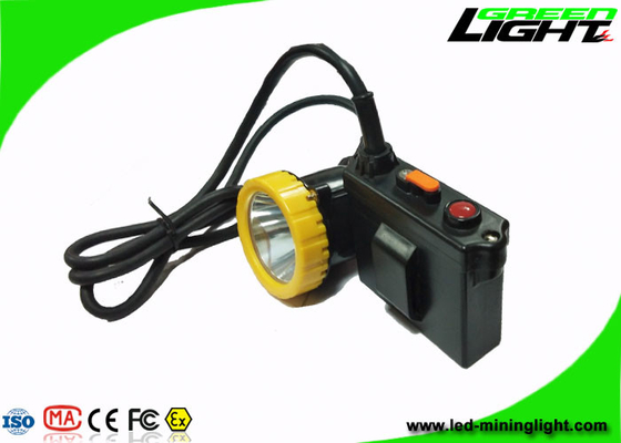 IP67 Su Geçirmez Kömür Şarj Edilebilir Madenciler Far 3.7W 11.2Ah Li İyon Pil