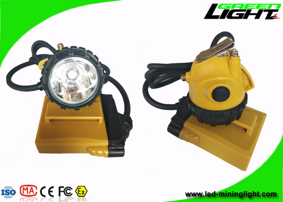 GL12-A 25000lux Madencilik Baret Far IP68 Su Geçirmez 10.4Ah Düşük Güç Uyarısı