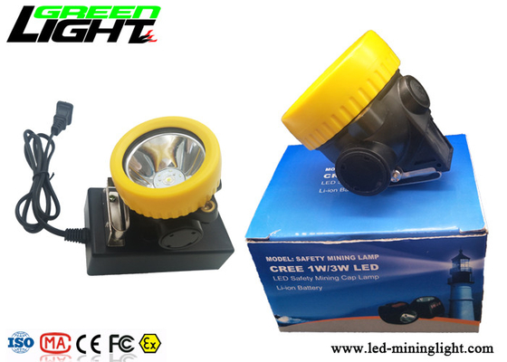 Hafif LED Madenciler Kapak Lambası Küçük Boy 5000lux 2.2Ah Pil Kapasitesi