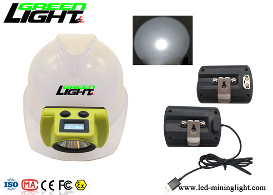 OLED Ekran LCordless Madencilik Işıkları 18000lux Su Geçirmez IP68 Etki 385lum