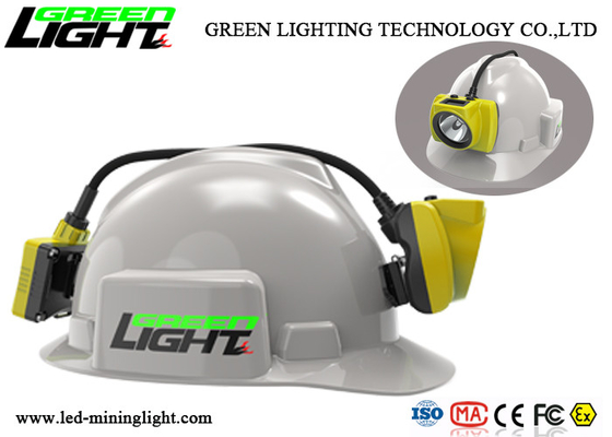 Yeraltı Güvenliği İçin Çok Fonksiyonlu Akülü Led Madenciler Cap Lambası 358lum 3.7V