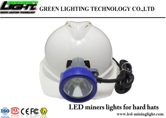 Kurşun geçirmez Lens Led Madenciler Kapak Lambası 6.6 Ah Li - İyon Pil 1000lux Su Geçirmez IP68
