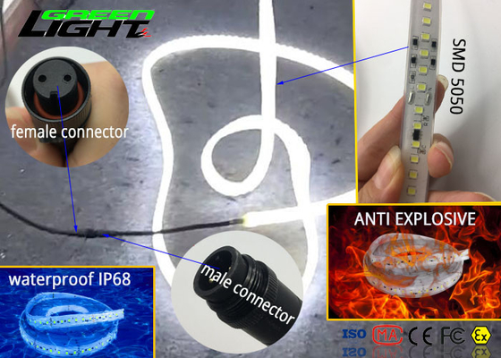 Anti Patlayıcı LED Esnek Şerit Işıklar RGB 5050 Silikon Malzeme Soğuk Beyaz Renk