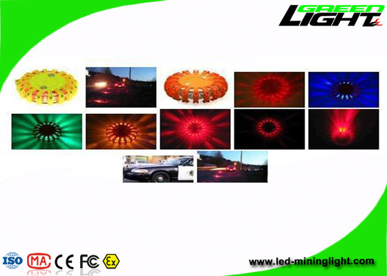 Plastik Acil Durum Diski LED Uyarı Işığı USB Şarj Edilebilir 3 LED Yol Flare Trafiği