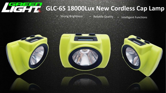 OLED Ekran 18000 LUX Led Akülü Madencilik Kapak Lambası