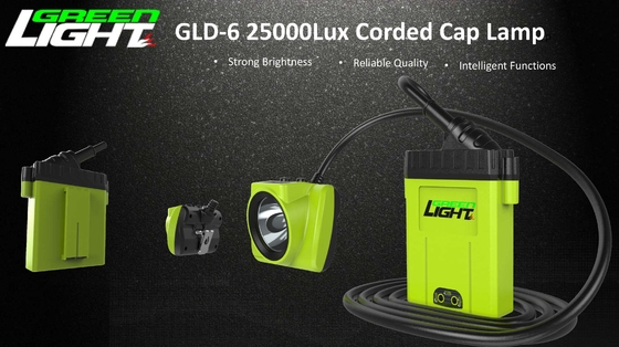 OLED Ekran 18000 LUX Led Akülü Madencilik Kapak Lambası