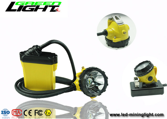 Alüminyum 10400mAh 25000lux Cree Led Kömür Madencileri Lambası