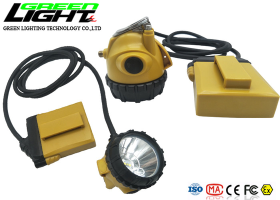 Su geçirmez IP68 10.4Ah 3W 20000lux Kömür Madenciliği Işıkları