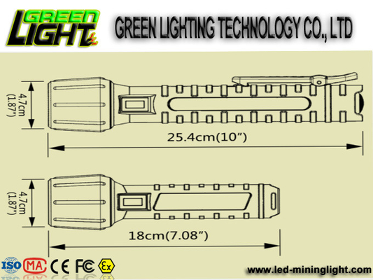 PC IP68 1300lum 25000lux 10W Patlamaya Dayanıklı Torçlar