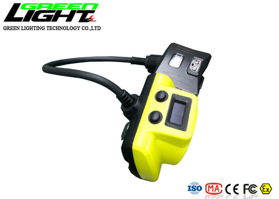 OLED Ekran 6.8Ah Pil 18000lux 2.3W LED Madencilik Kapak Lambası