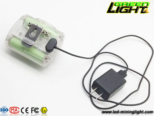 Şeffaf 0.4W 13000Lux 6.2Ah Akülü Madencilik Işıkları