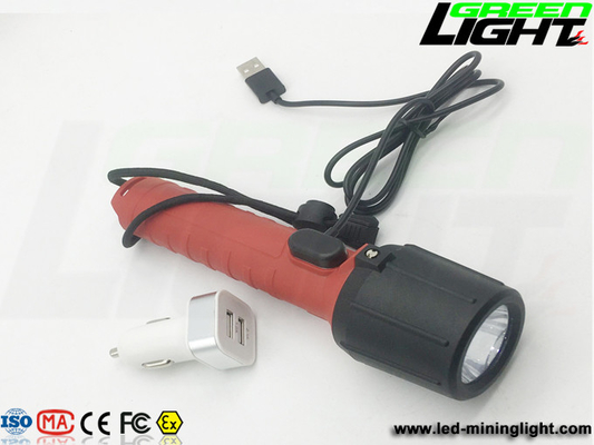 3000lux 2200mAh Patlamaya Dayanıklı Meşale Işığı IP68 450lum
