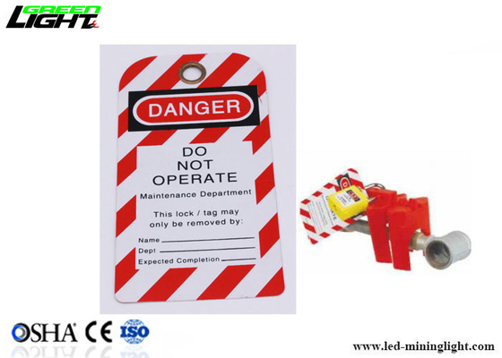 OSHA PVC Özel Kilitleme Etiketleri Uyarı Kilitleme Etiketleri Çıktı